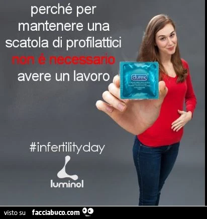 Perchè per mantenere una scatola di profilattici non è necessario avere un lavoro