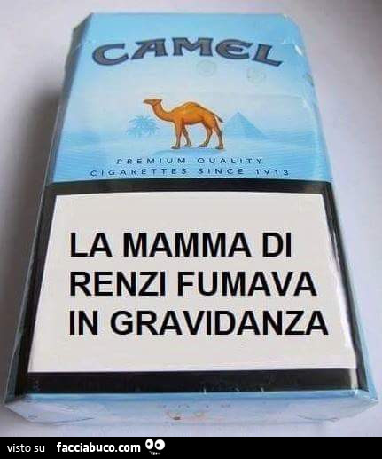 La mamma di Renzi fumava in gravidanza