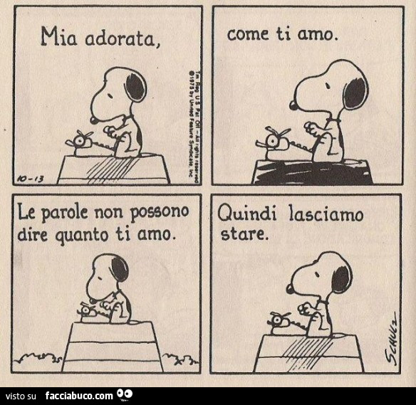 Tutti i meme su Snoopy - Facciabuco.com
