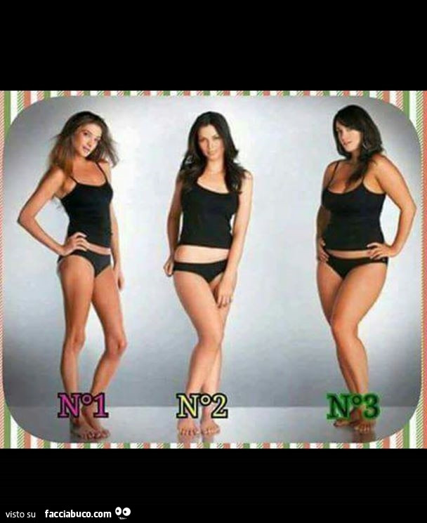 Quale fisico preferite tra queste tre corporature di donna?