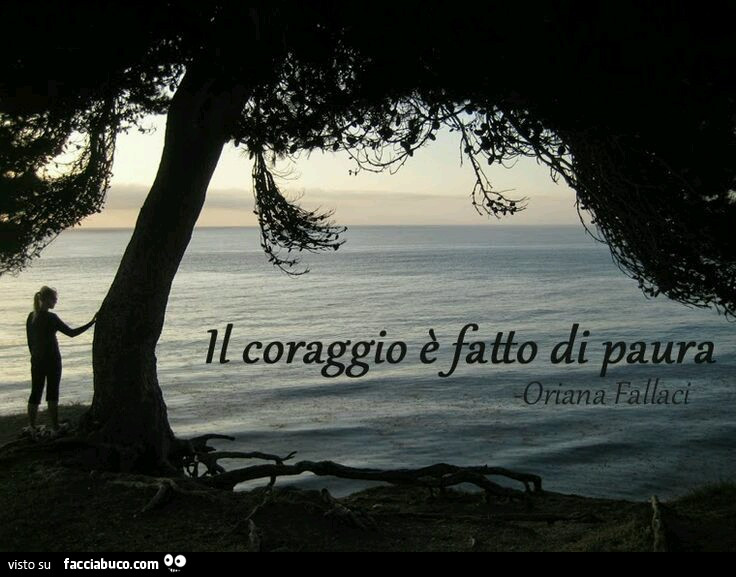 Il coraggio è fatto di paura. Oriana Fallaci