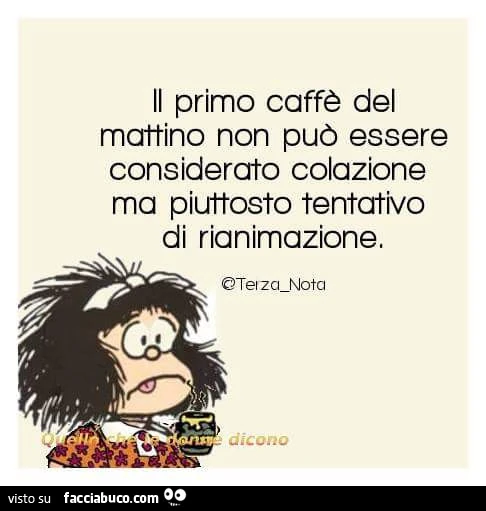 Il primo caffè del mattino non può essere considerato colazione ma piuttosto tentativo di rianimazione