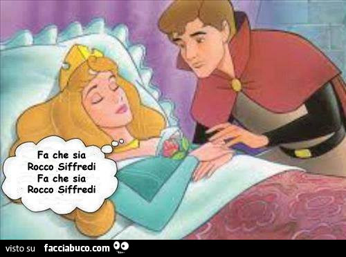 La bella addormentata: fa che sia Rocco Siffredi
