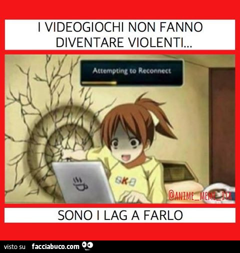 I videogiochi non fanno diventare violenti… sono i lag a farlo