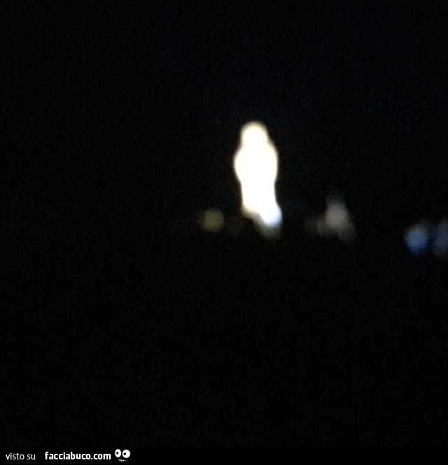 Foto dell'apparizione della Madonna di Medjugorje secondo Paolo Brosio
