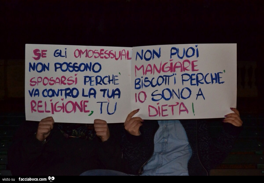 I Divorziati Possono Sposarsi In Chiesa Se gli omosessuali non possono sposarsi perchè va contro la tua