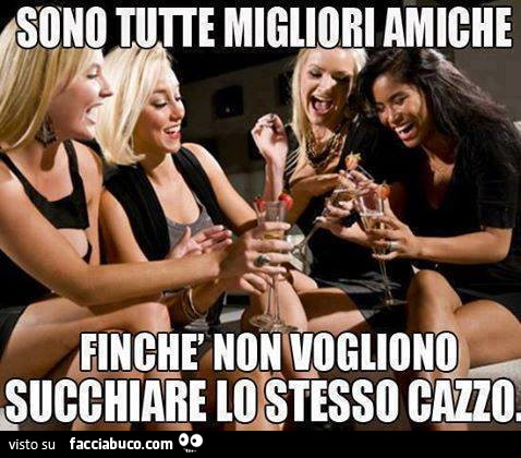 Sono tutte migliori amiche finchè non vogliono succhiare lo stesso cazzo