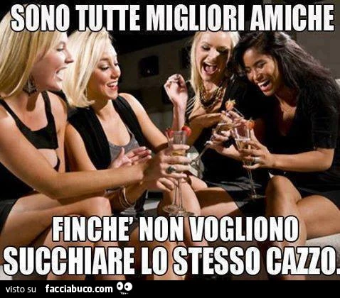 Sono tutte migliori amiche finchè non vogliono succhiare lo stesso cazzo