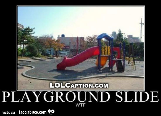 Scivolo a forma di pene. Playground Slide. WTF