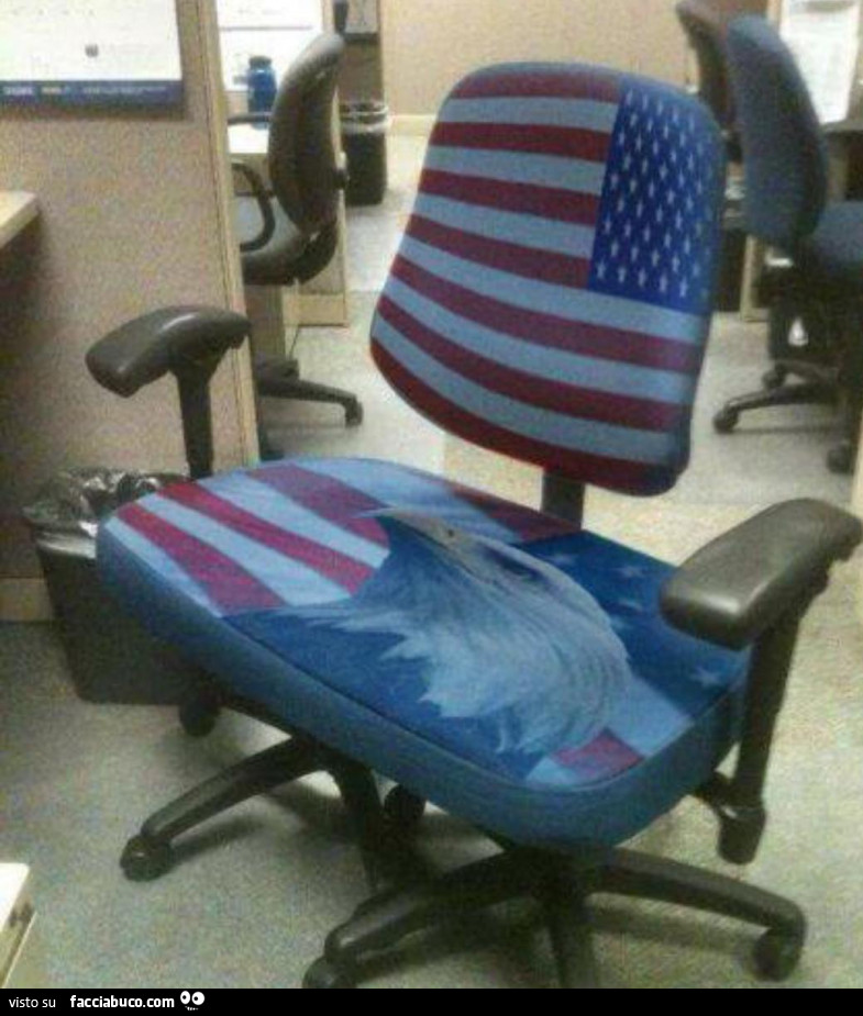 Sedia ufficio Americana formato doppio