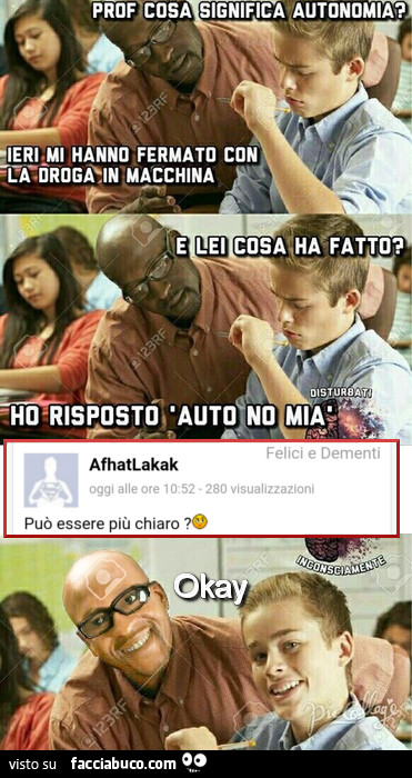 Puo essere piu chiaro