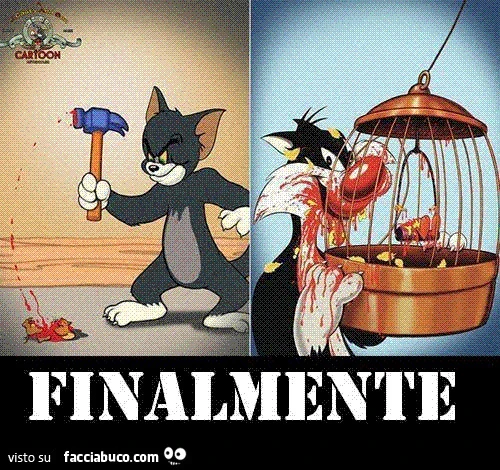 Jerry uccide Tom e Gatto Silvestro divora Titti. Finalmente