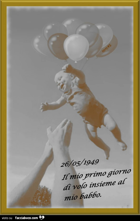 Bambino vola con palloncini meme