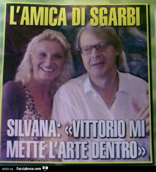 L'amica di Sgarbi. Silvana: Vittorio mi mette l'arte dentro