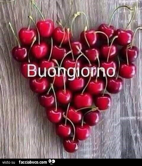 Cuore di ciliegie. Buongiorno