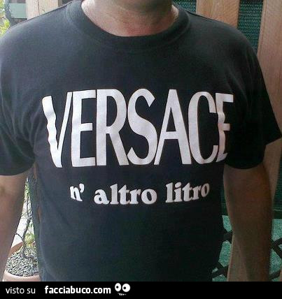 Versace n'altro litro