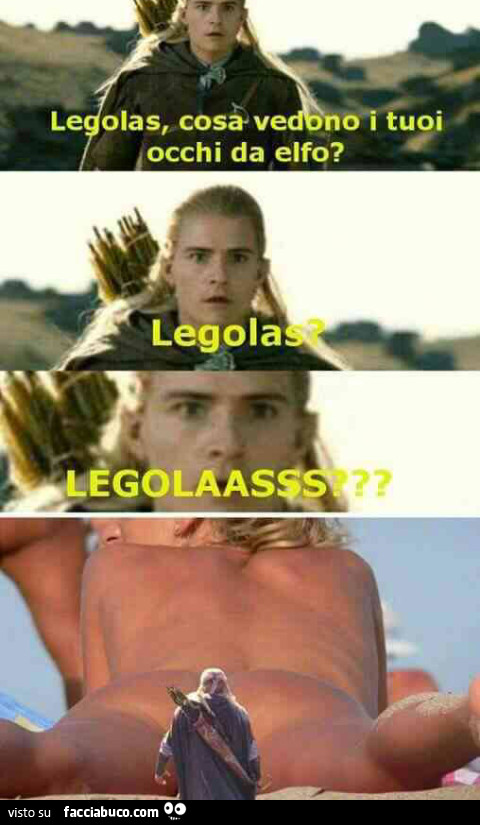 Legolas, cosa vedono i tuoi occhi da elfo? Legolas?