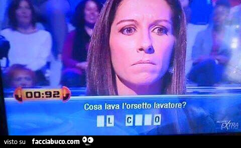 Cosa lava l'orsetto lavatore?