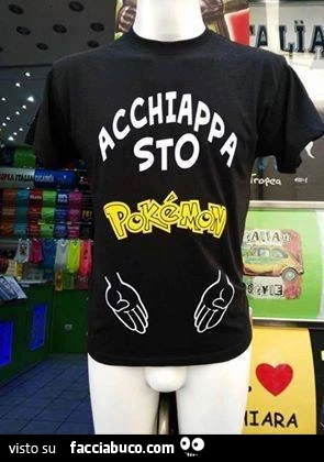 Maglietta acchiappa sto Pokemon
