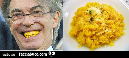 Moratti con i denti giallo zafferano