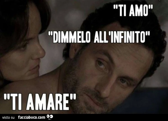 Ti amo! Dimmelo all'infinito. Ti amare