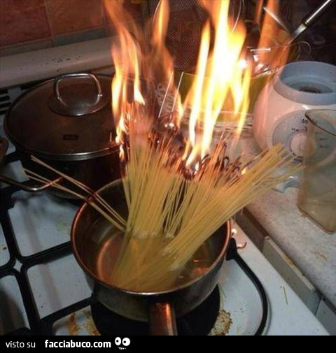 Spaghetti a fuoco