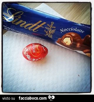 Cioccolata Nocciolatte Lindtt e ovetto di cioccolato Lindor