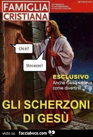 Famiglia Cristiana. Gli scherzoni di Gesù