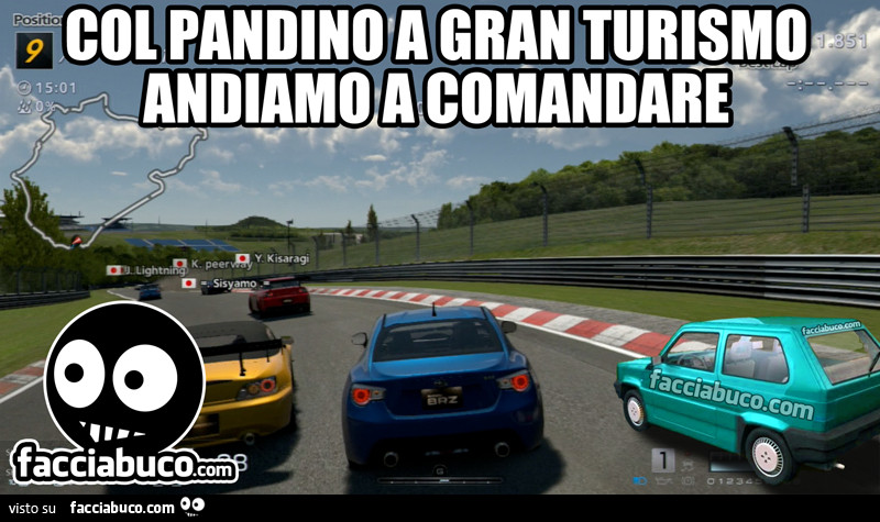 Col Pandino a Gran Turismo andiamo a comandare