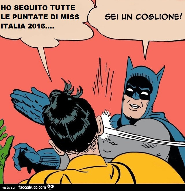 Ho seguito tutte le puntate di Miss Italia 2016. Sei un coglione