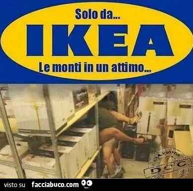 Solo da Ikea Le monti in un attimo