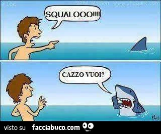 Squalo! Cazzo vuoi?
