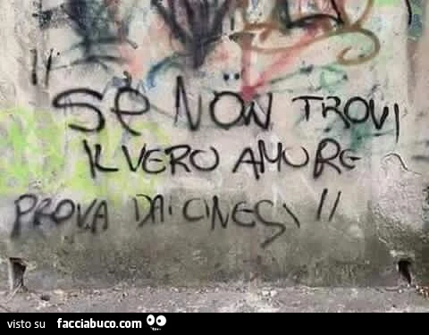 Se non trovi il vero amore prova dai cinesi