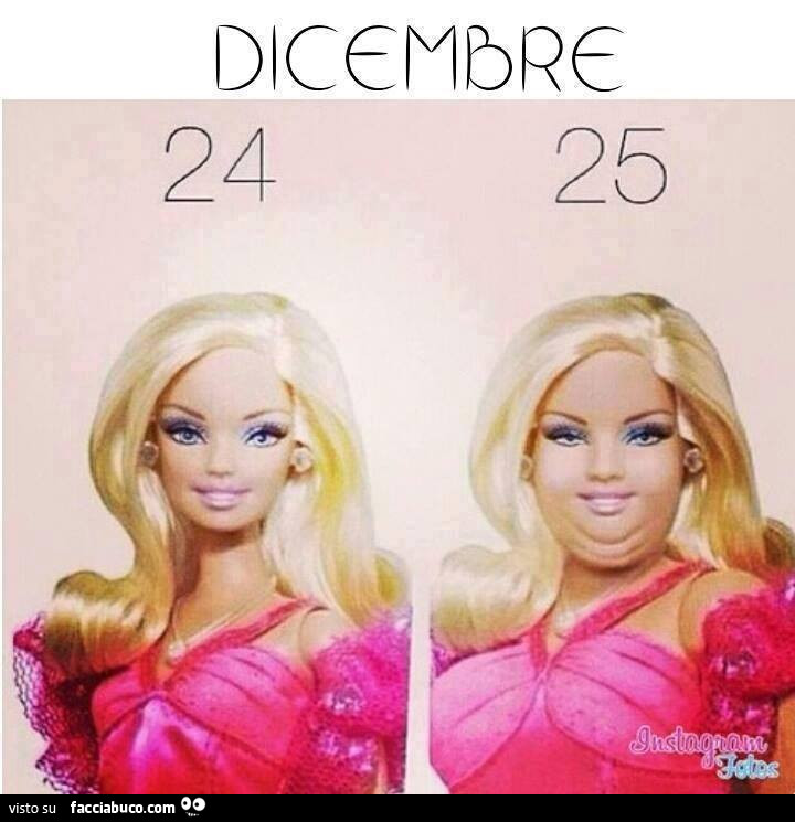 Barbie al 24 Dicembre e al 25 Dicembre
