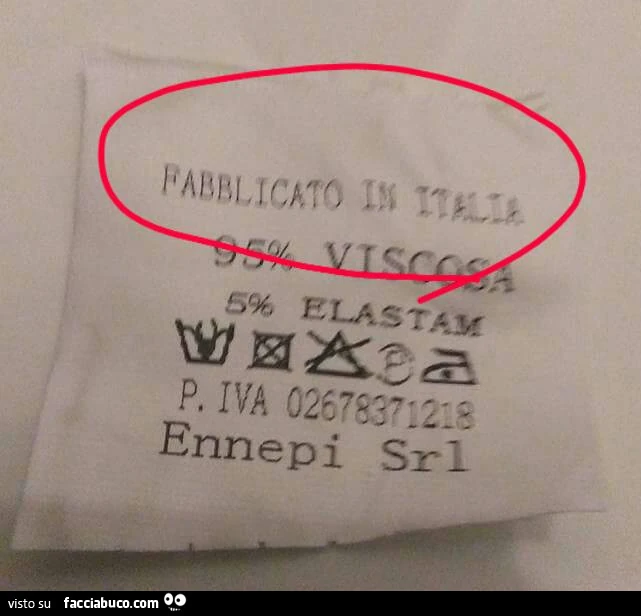 Fabblicato in Italia
