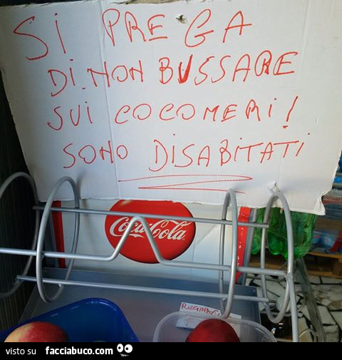 Si prega di non bussare sui cocomeri! Sono disabitati
