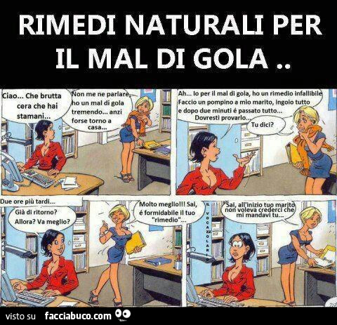 Rimedi naturali per il mal di gola