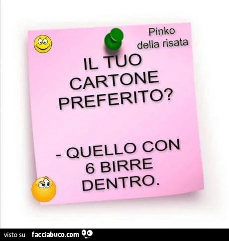 Il tuo cartone preferito? Quello con 6 birre dentro
