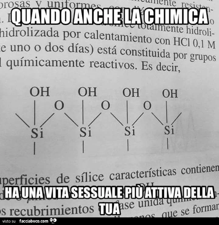 Quando anche la chimica ha una vita sessuale più attiva della tua