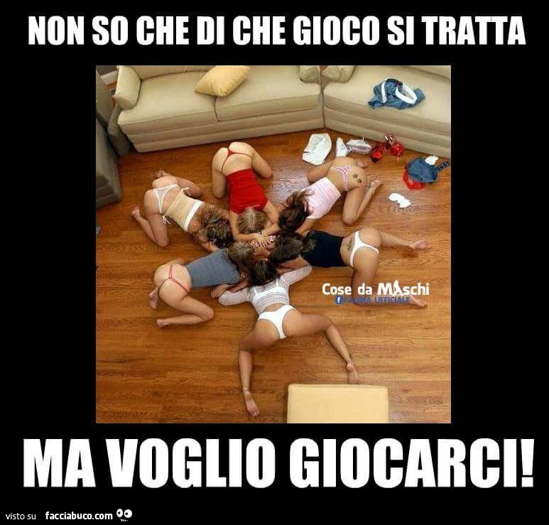 Non so di che gioco si tratta ma voglio giocarci