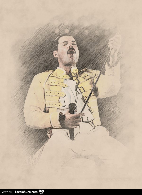 Ritratto di Freddie Mercury