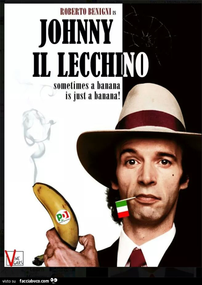 Johnny il Lecchino. Sometimes a banana is just a banana