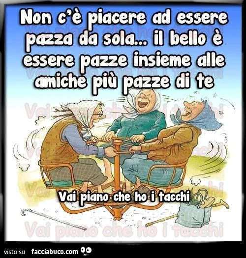 Non c'è piacere ad essere pazza da sola&hellip; il bello è essere pazze insieme alle amiche più pazze di te