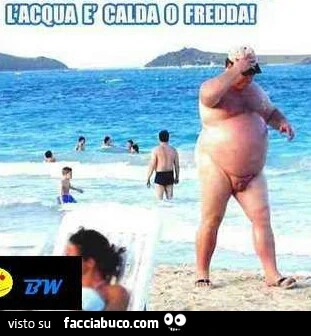 L'acqua è calda o fredda