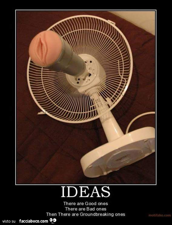 Vagina finta collegata al motore del ventilatore