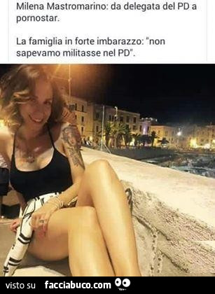 Milena Mastromarino: da delegata del PD a pornostar. La famiglia in forte imbarazzo: non sapevamo militasse nel PD