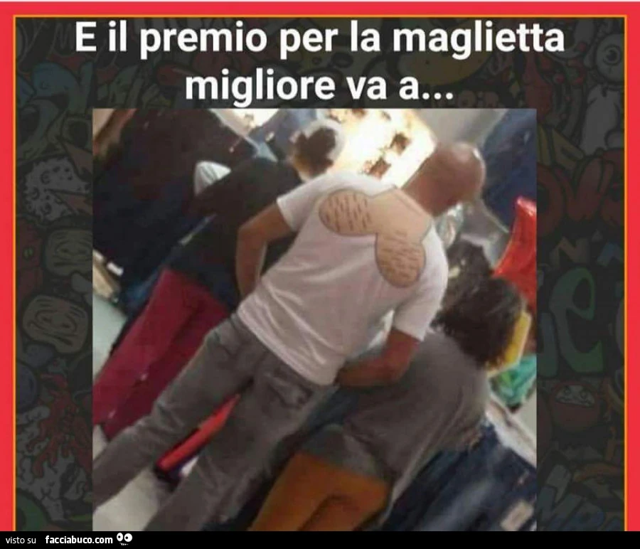 Maglia con testicoli: e il premio per la maglietta migliore va a