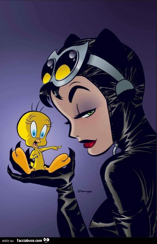 Il canarino Titti catturato da catwoman