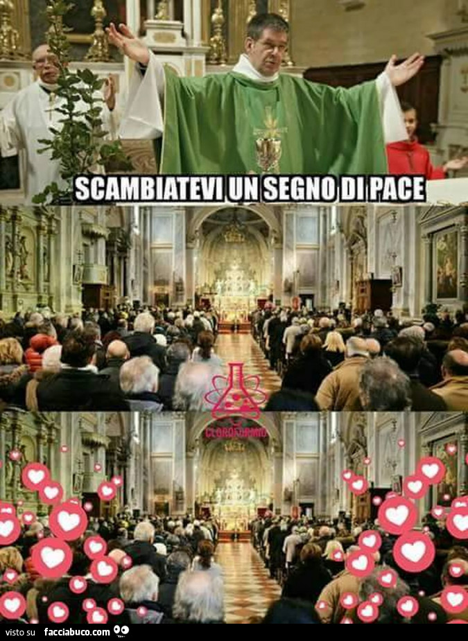 Scambiatevi un segno di pace. Cuoricini